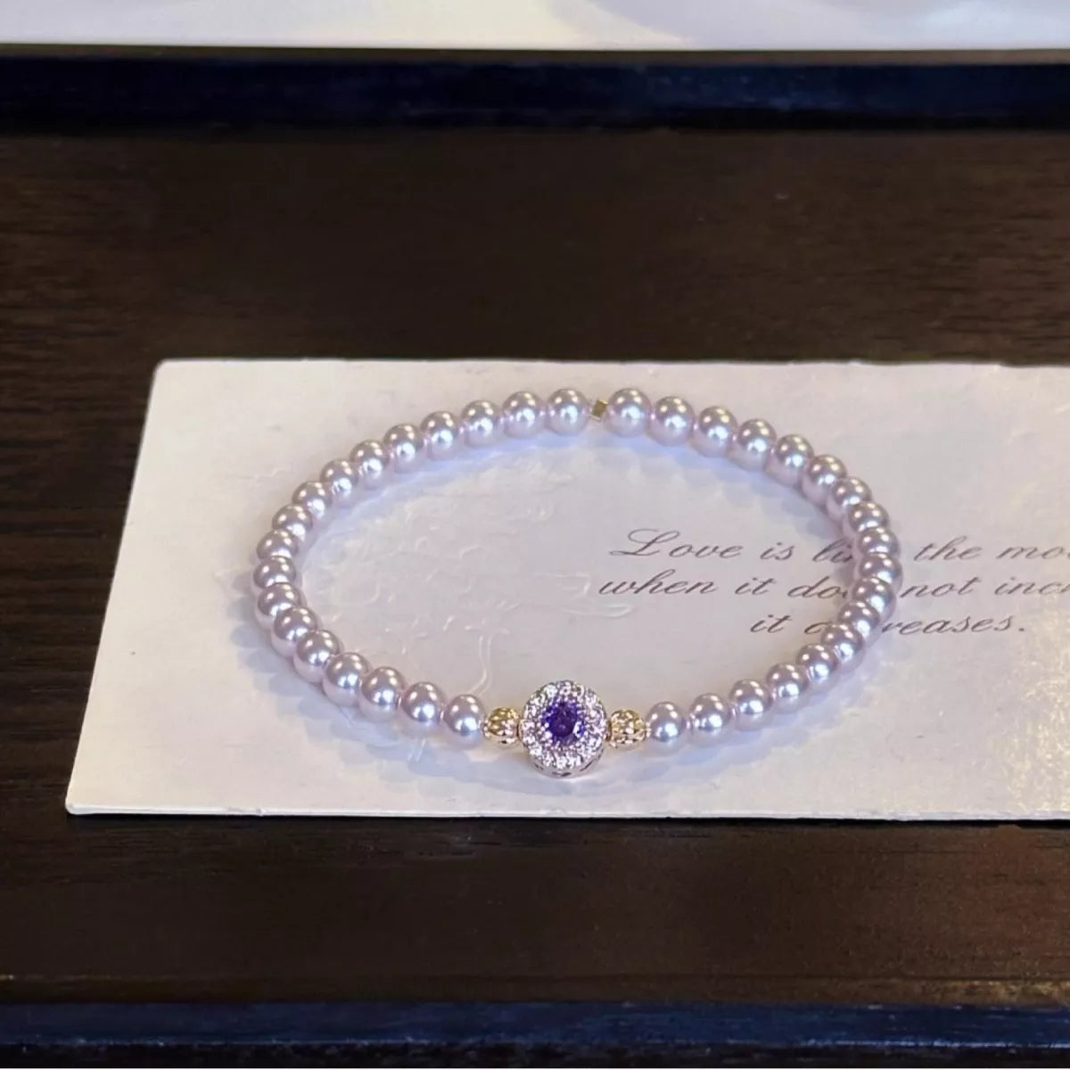 Trendsi Alloy Pearl Bracelet -