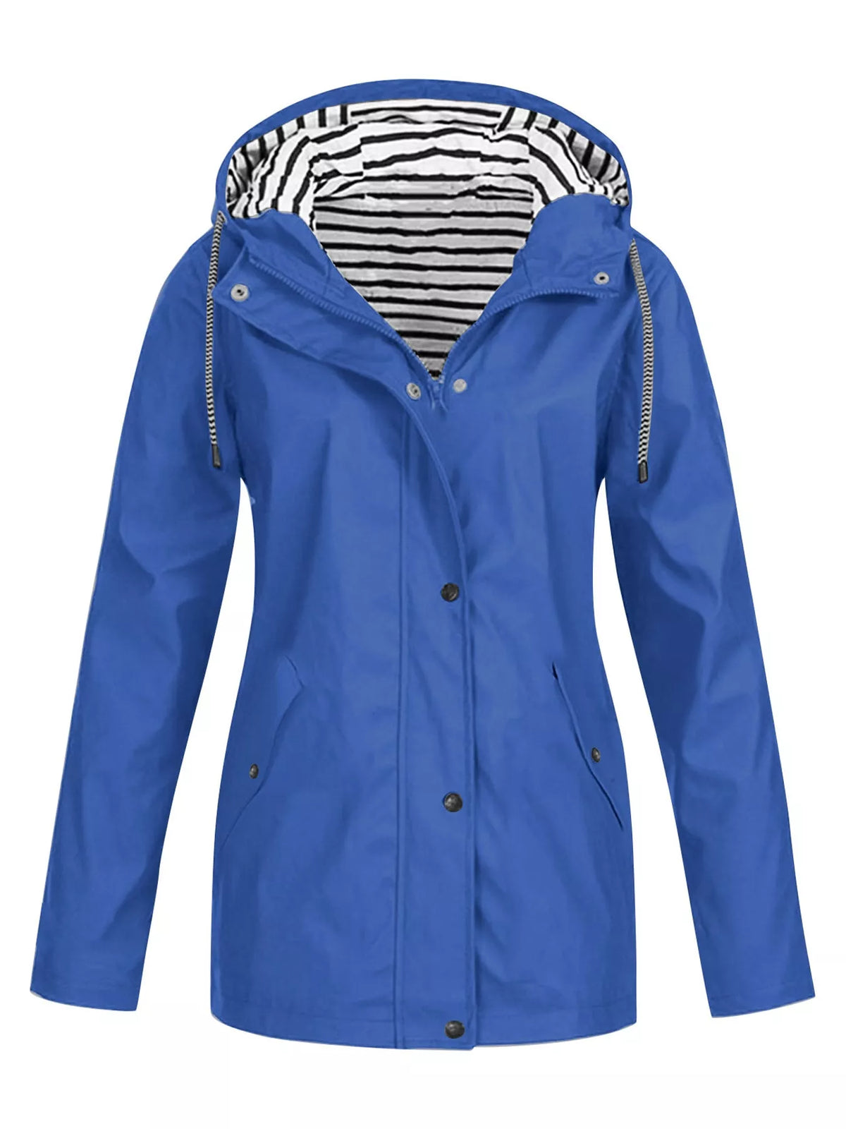 Royal Blue drawstring hooded jacket