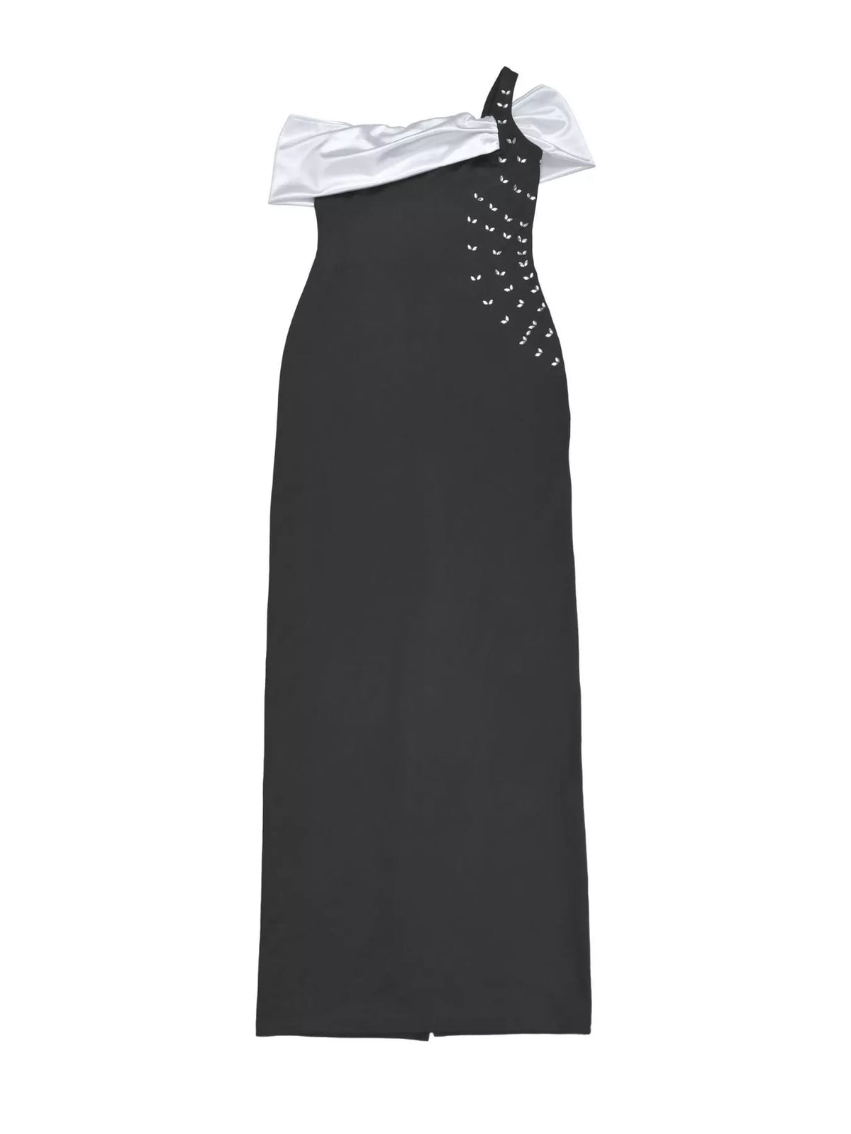 Trendsi Off Shoulder Two-Tone Maxi Dress -
