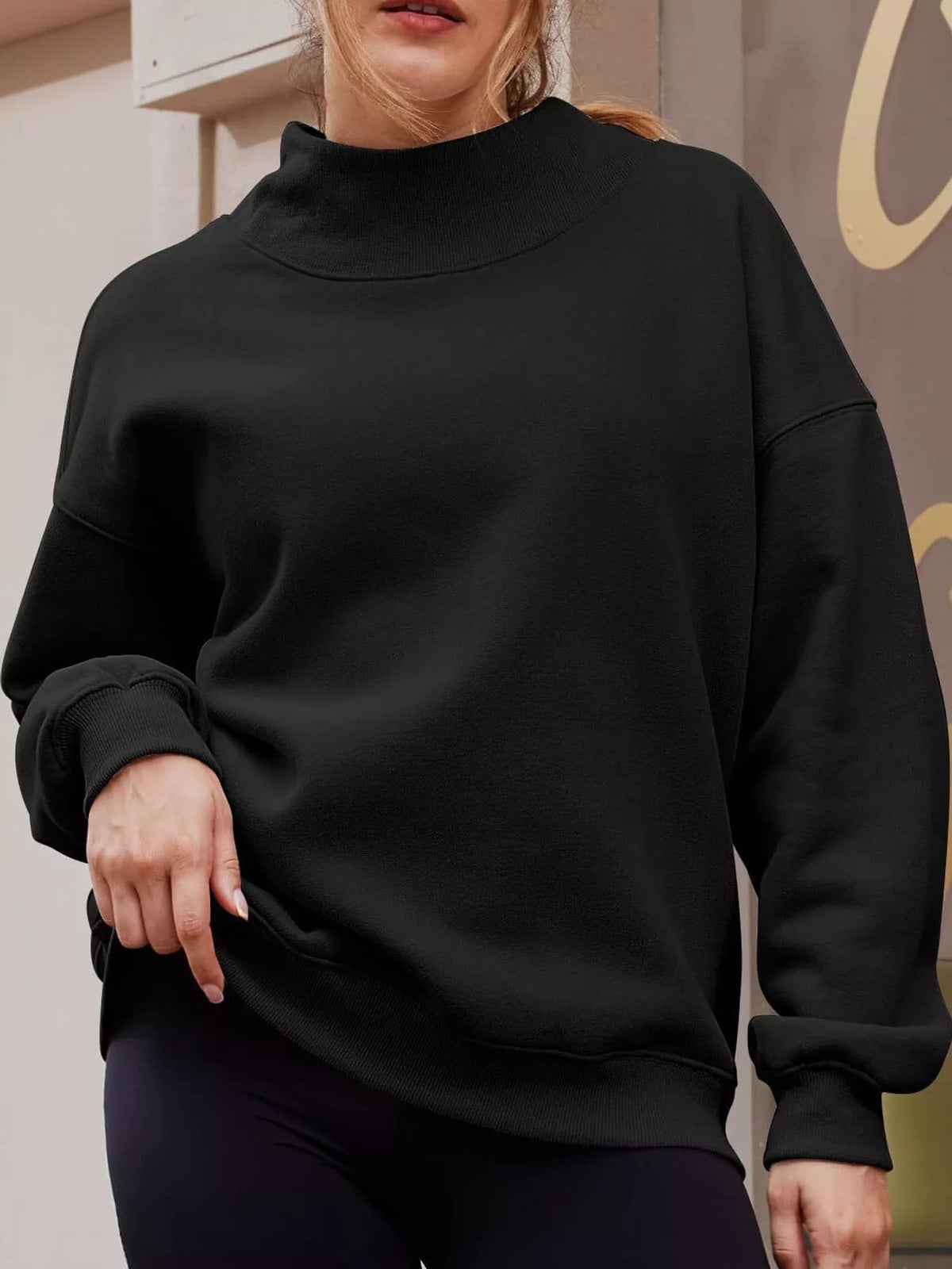 Oversized sweatshirt, black front