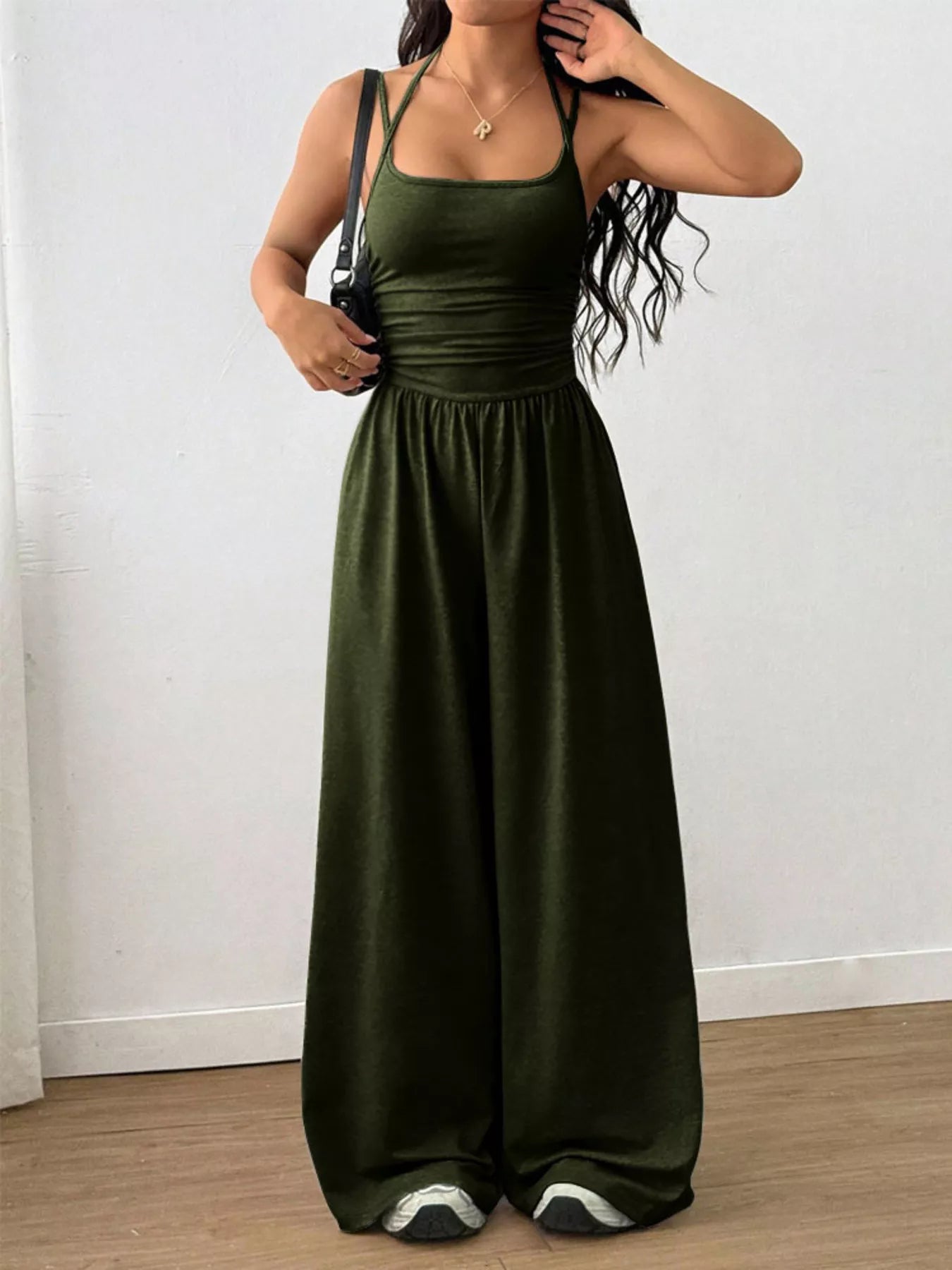 Trendsi Spaghetti Strap Wide-Leg Jumpsuit -