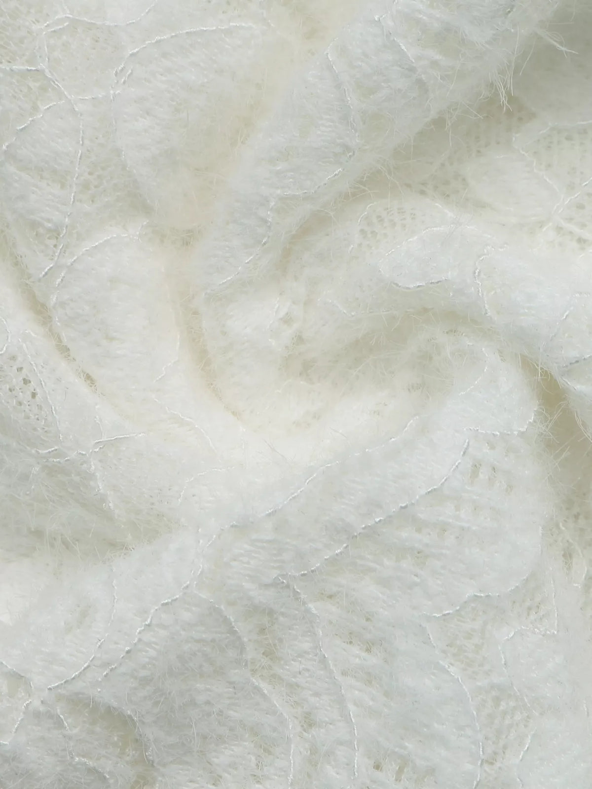 Lace Button-Up Long Sleeve Shirt — construction details