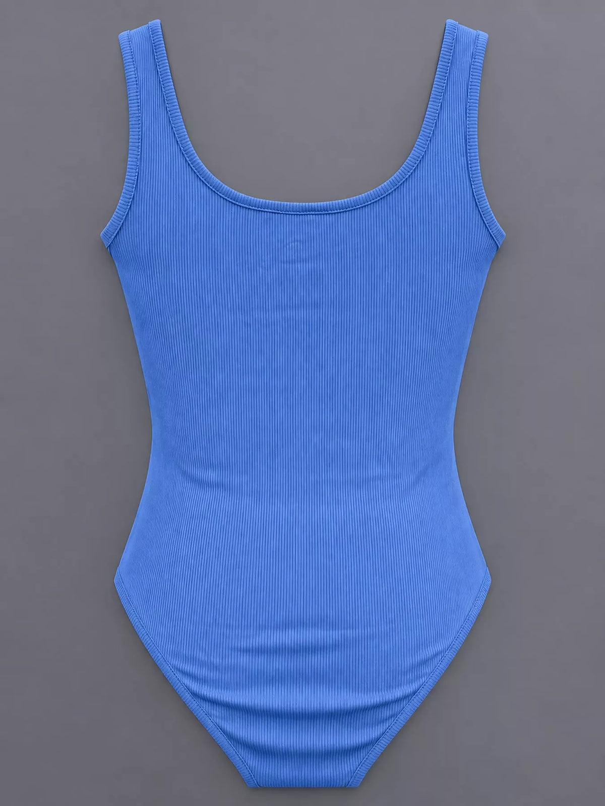 Ribbed bodysuit, blue back