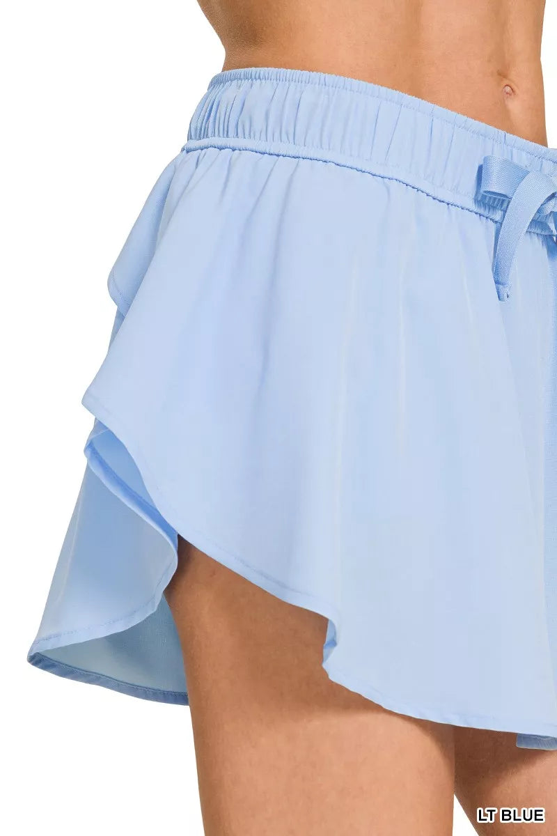 Trendsi Zenana Soft Woven Active Skorts with Pockets -