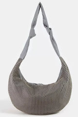 Trendsi Fame Textured Mesh Knot Shoulder Bag -
