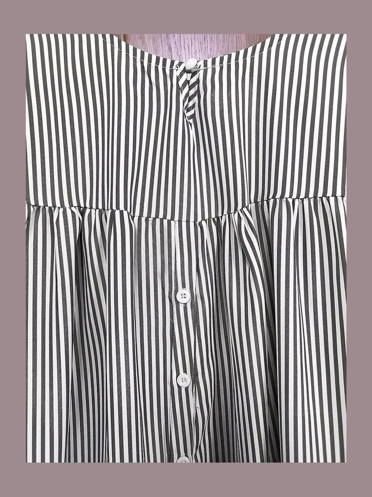 Ruffle Hem Short Sleeve Blouse — garment construction details