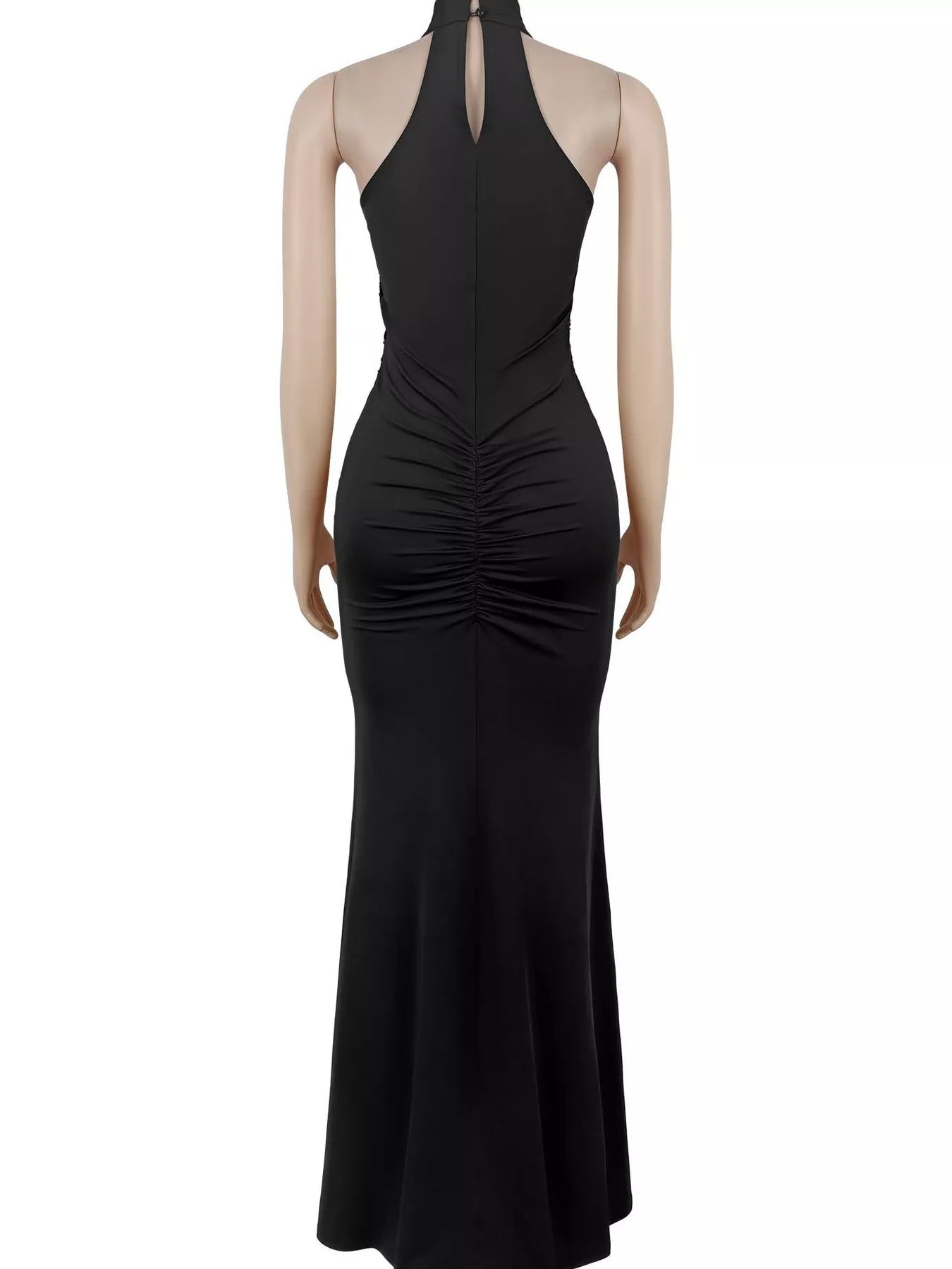 Trendsi Sequin High Slit Sleeveless Maxi Dress -