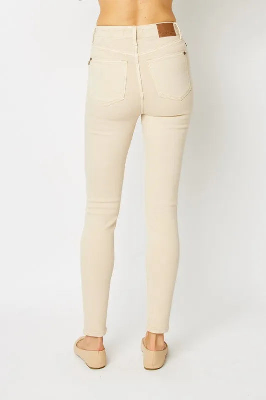 Women's High-Rise Tummy Control Denim Leggings — product view 5