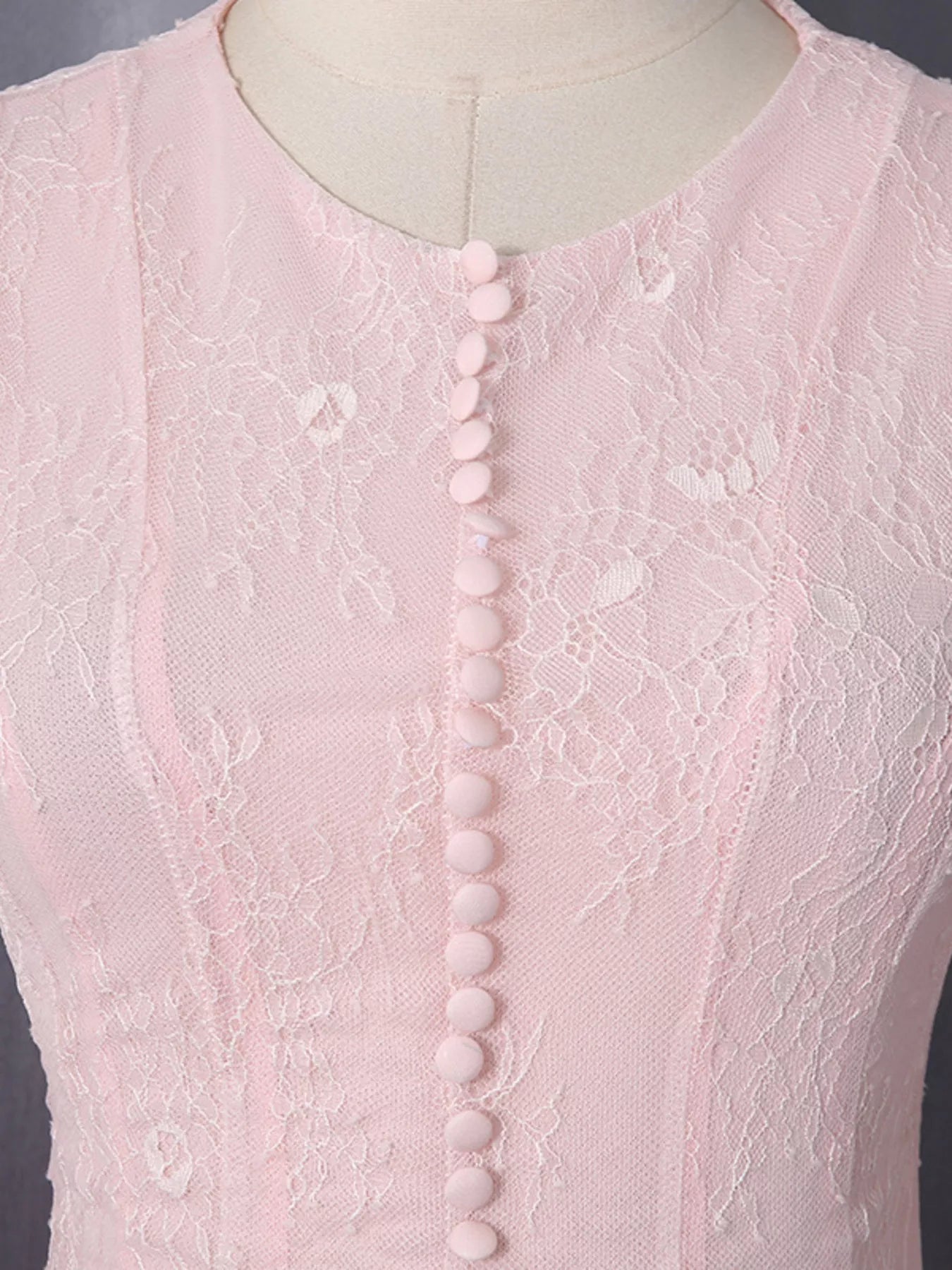 Trendsi Lace Flare Sleeve Mini Dress -