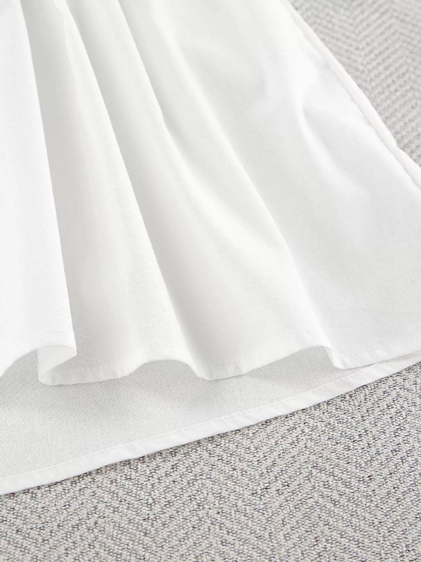 Trendsi Tie Neck Puff Sleeve Lounge Dress -