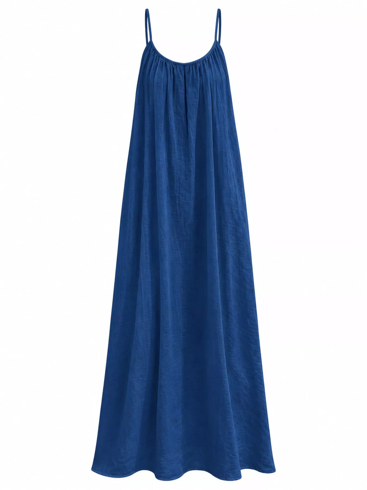 Backless Spaghetti Strap Maxi Dress — garment front