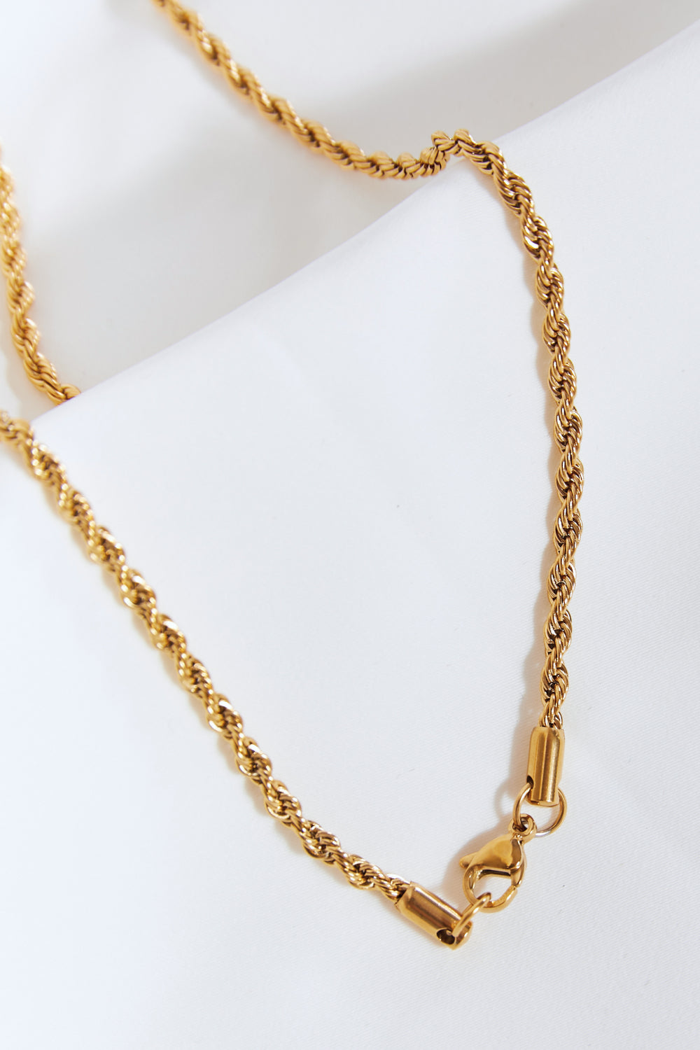 Women's Lightning Pendant Necklace Brass Cubic Zirconia Twisted Chain — product view 7