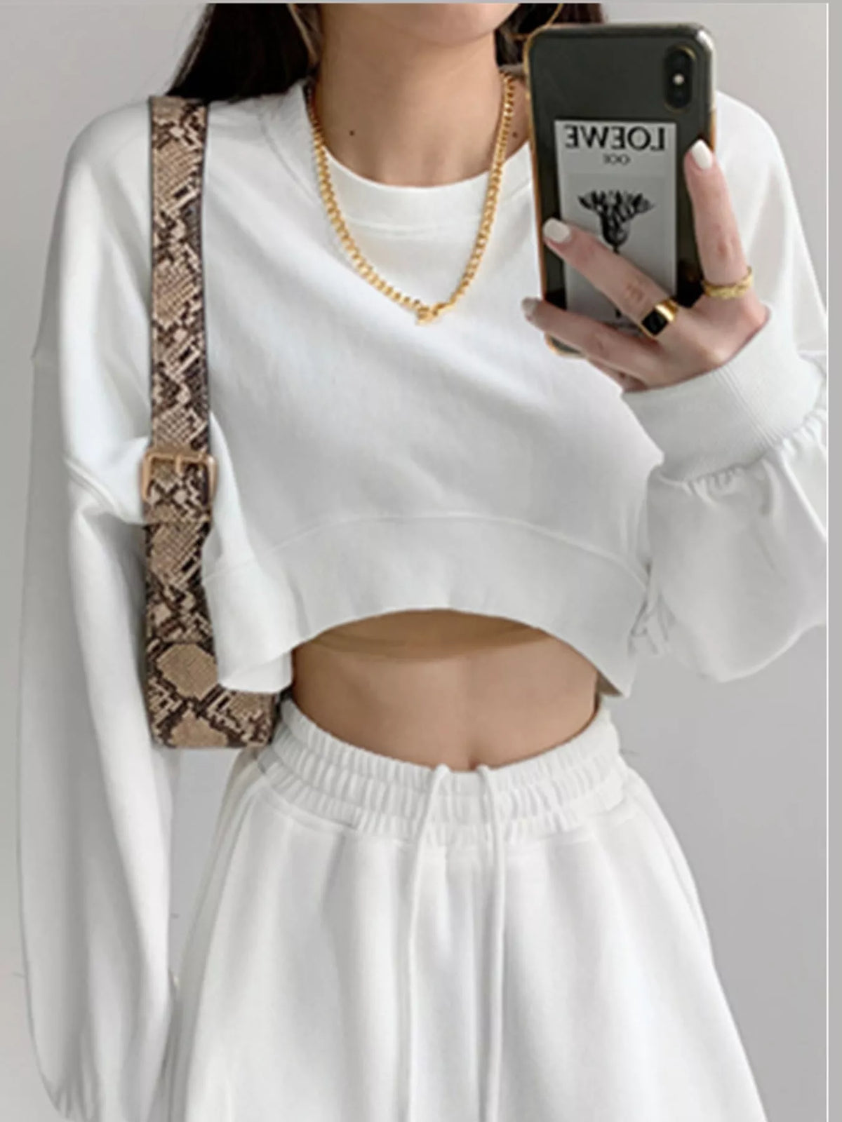 Cropped Sweatshirt — front view