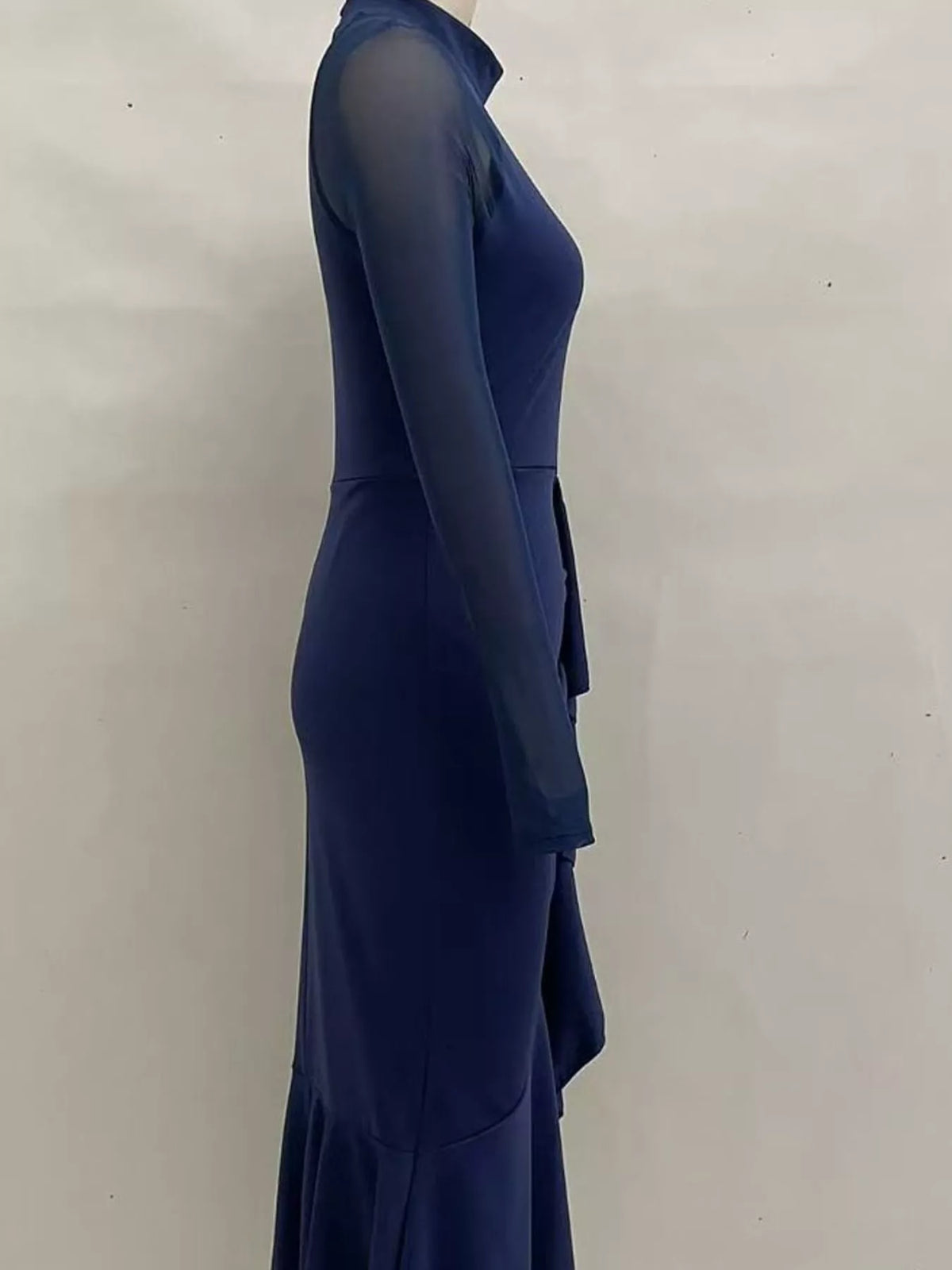 Long-sleeve maxi dress