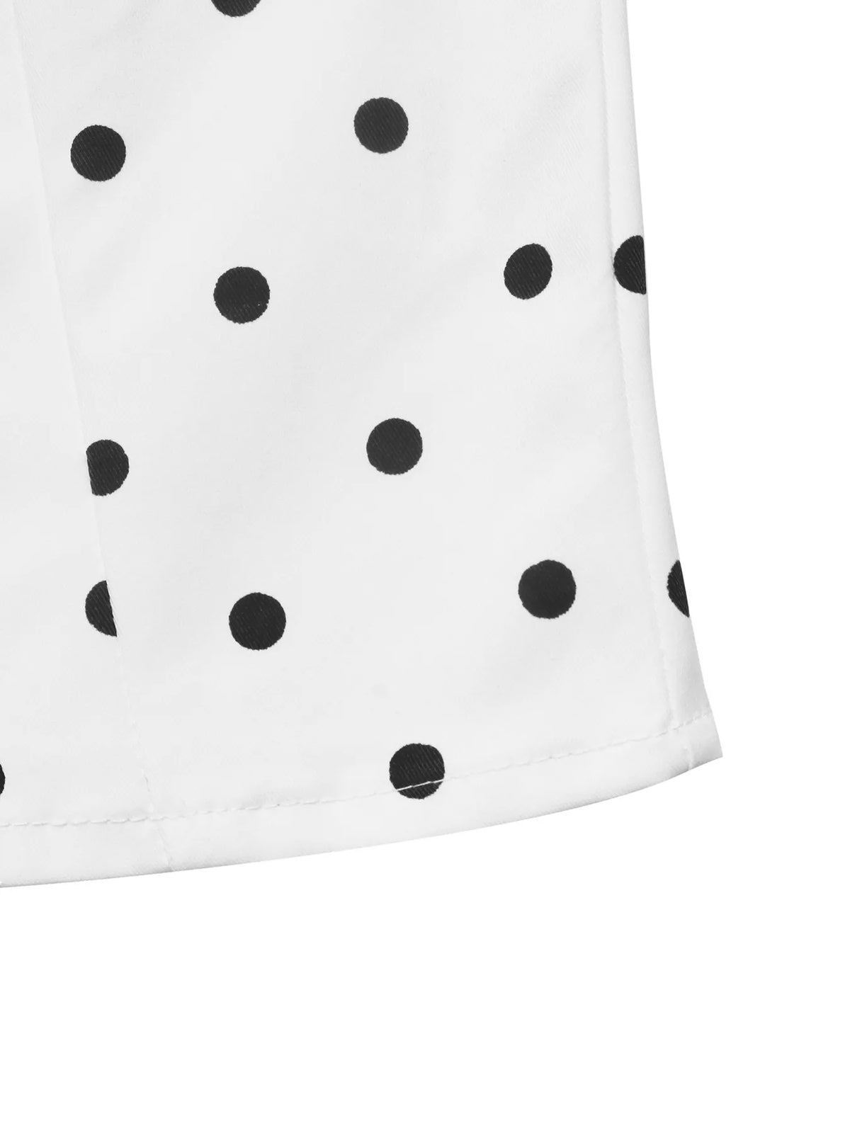 Trendsi Polka Dot Zip Up Cropped Jacket -