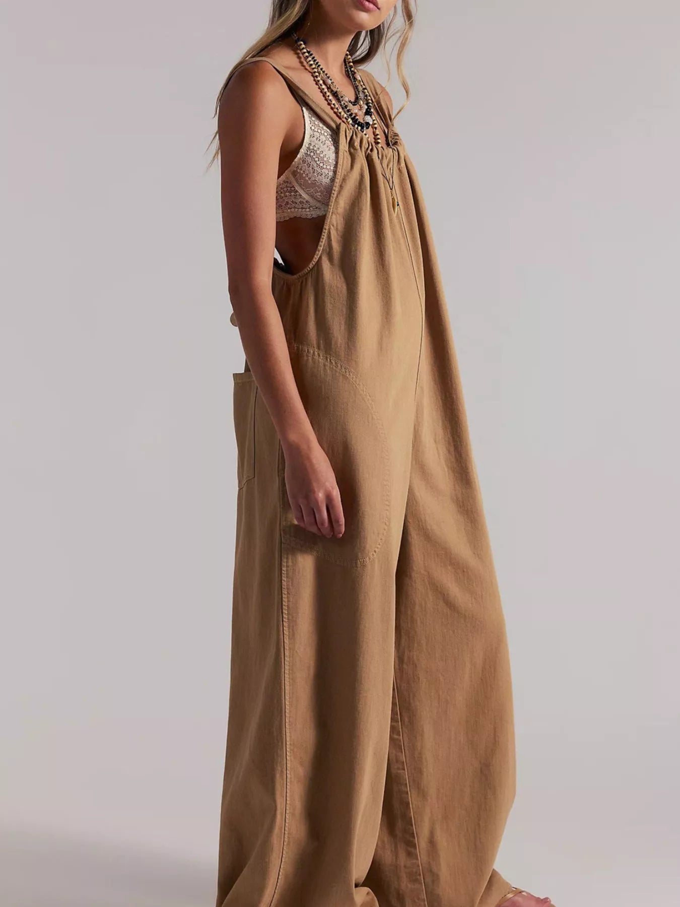 Trendsi Sleeveless Wide-Leg Jumpsuit -