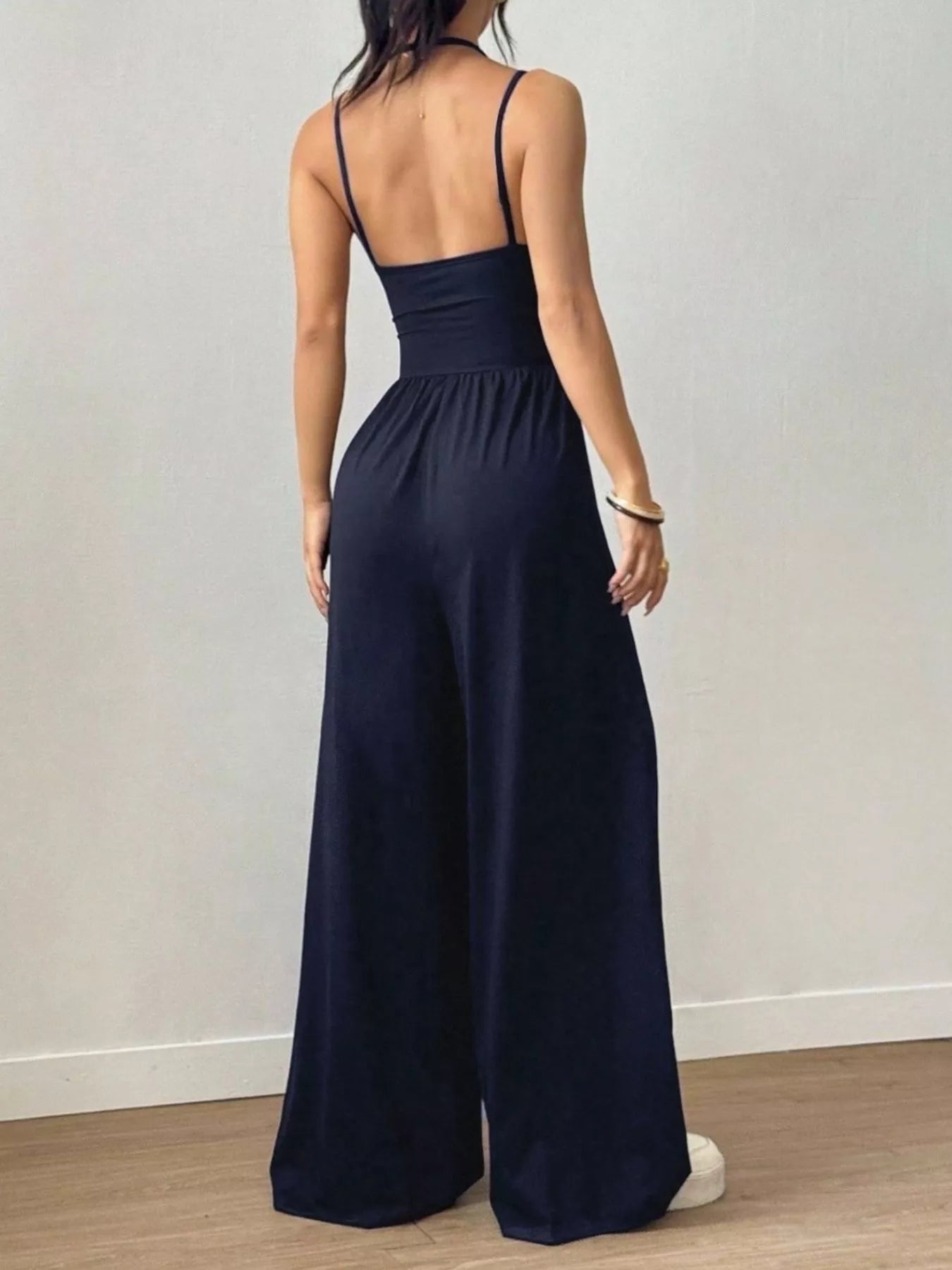 Trendsi Spaghetti Strap Wide-Leg Jumpsuit -