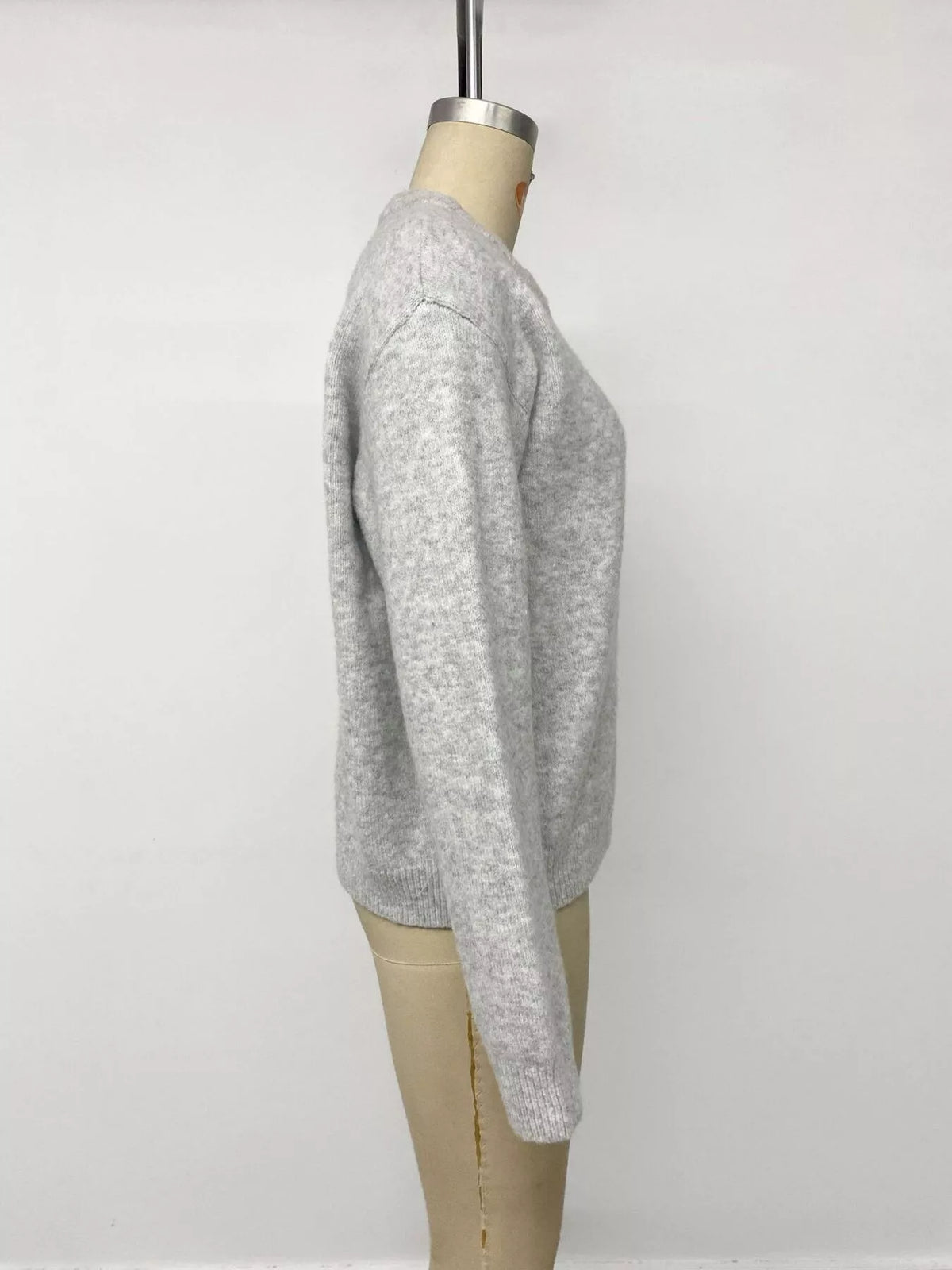 Trendsi Crew Neck Button-Down Cardigan -