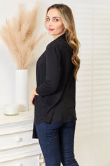 Trendsi Culture Code Full Size Open Front Cardigan -