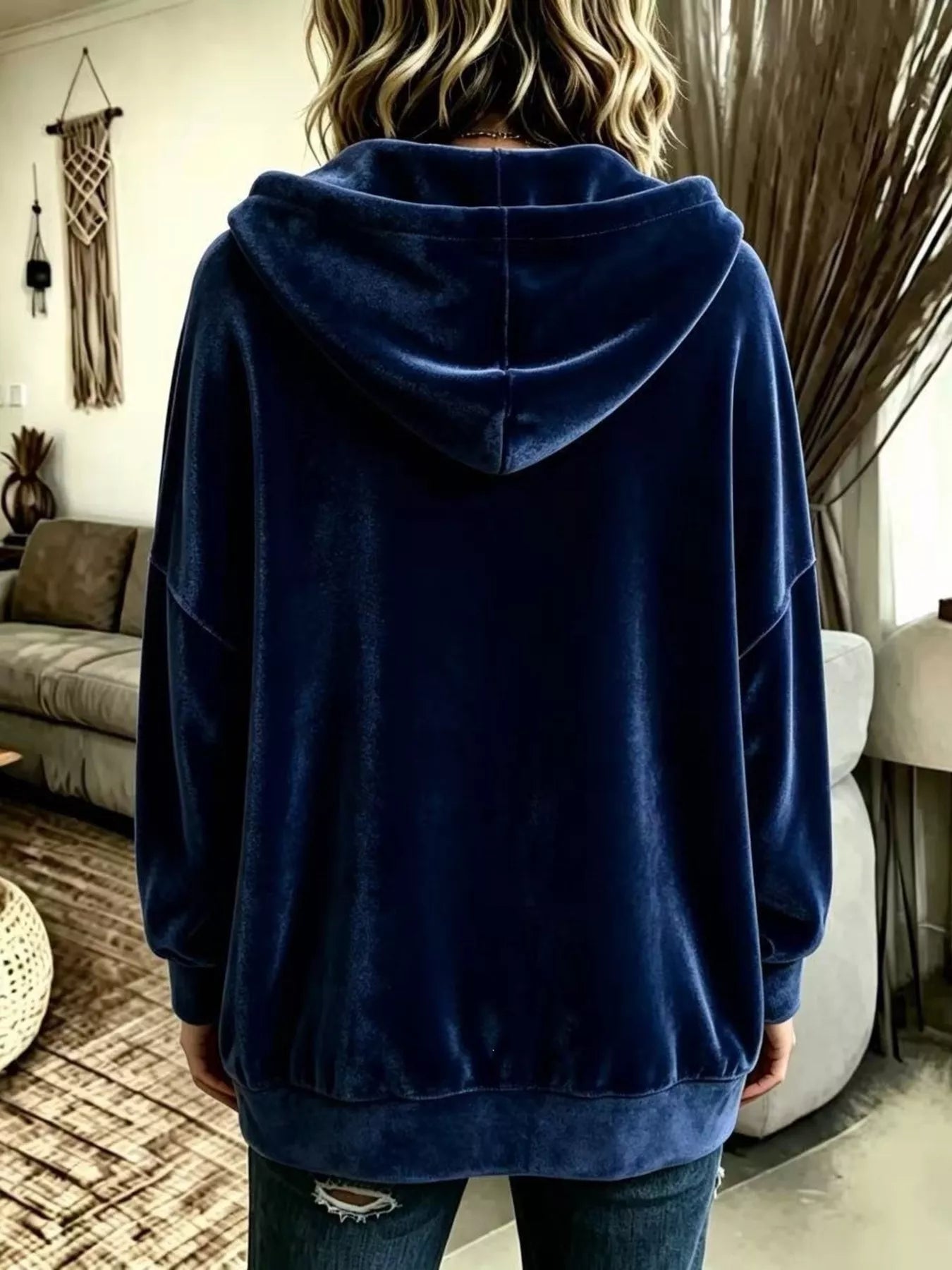 Trendsi Full Size Casual Button-Down Hooded Outerwear Plus Size -