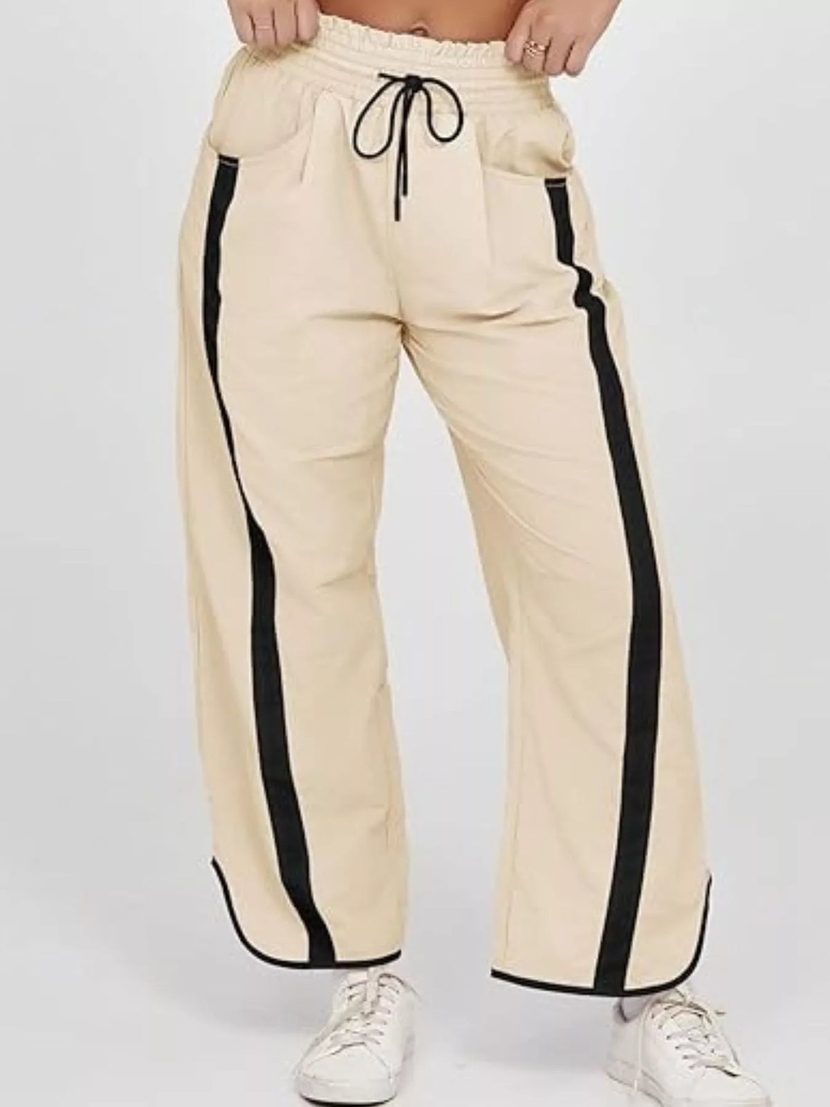 pants, front view on model