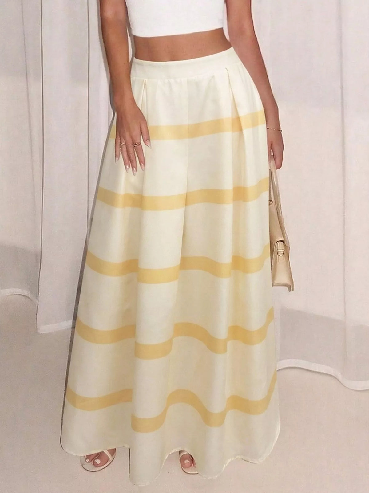 Trendsi Striped Maxi Skirt -