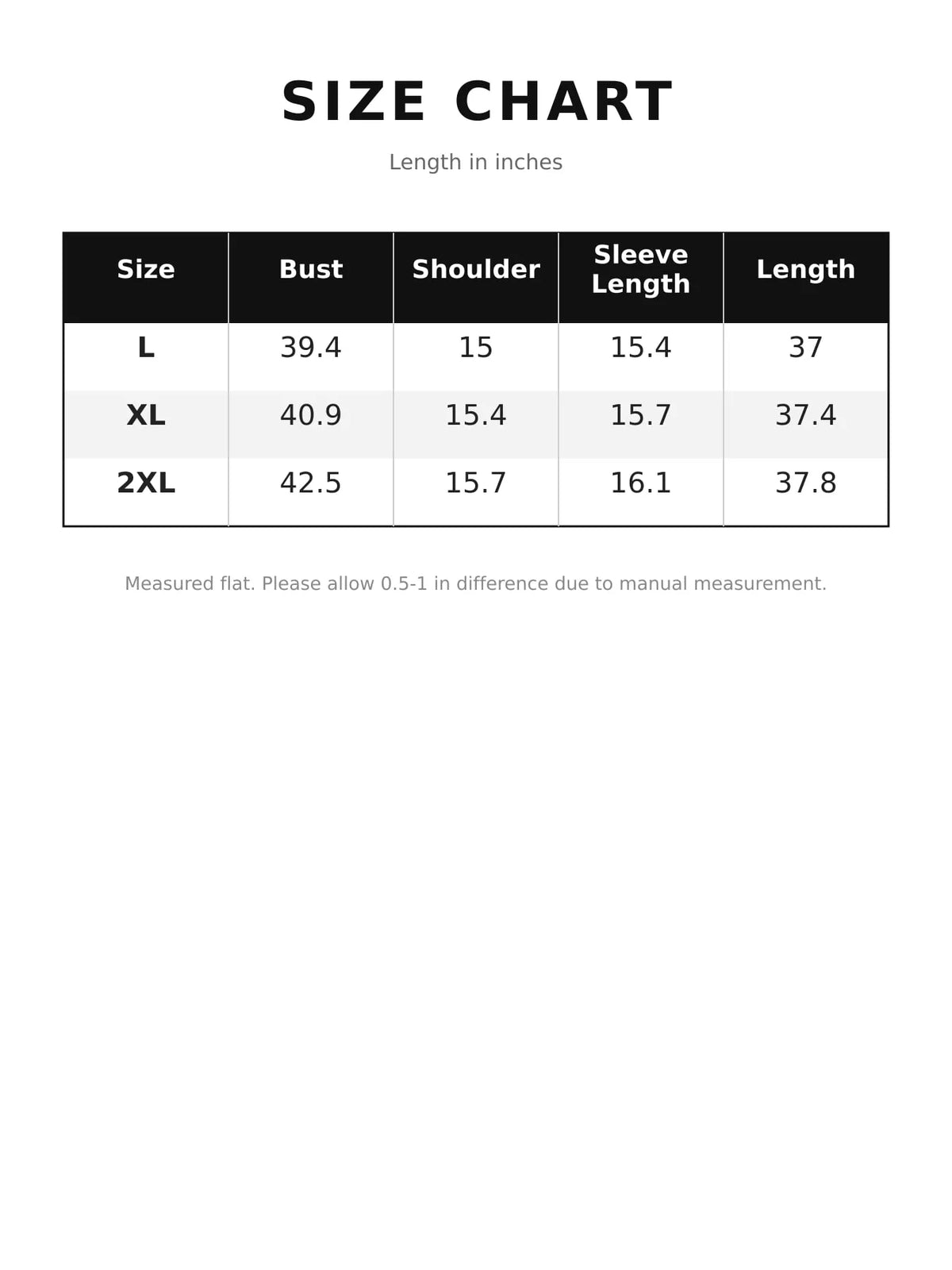 Size chart for women's floral long sleeve mini dress