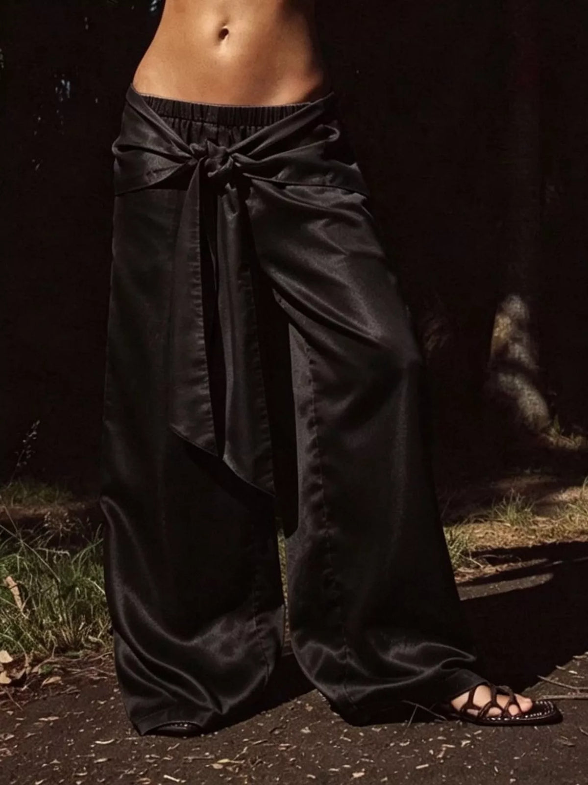 pants, front view on model