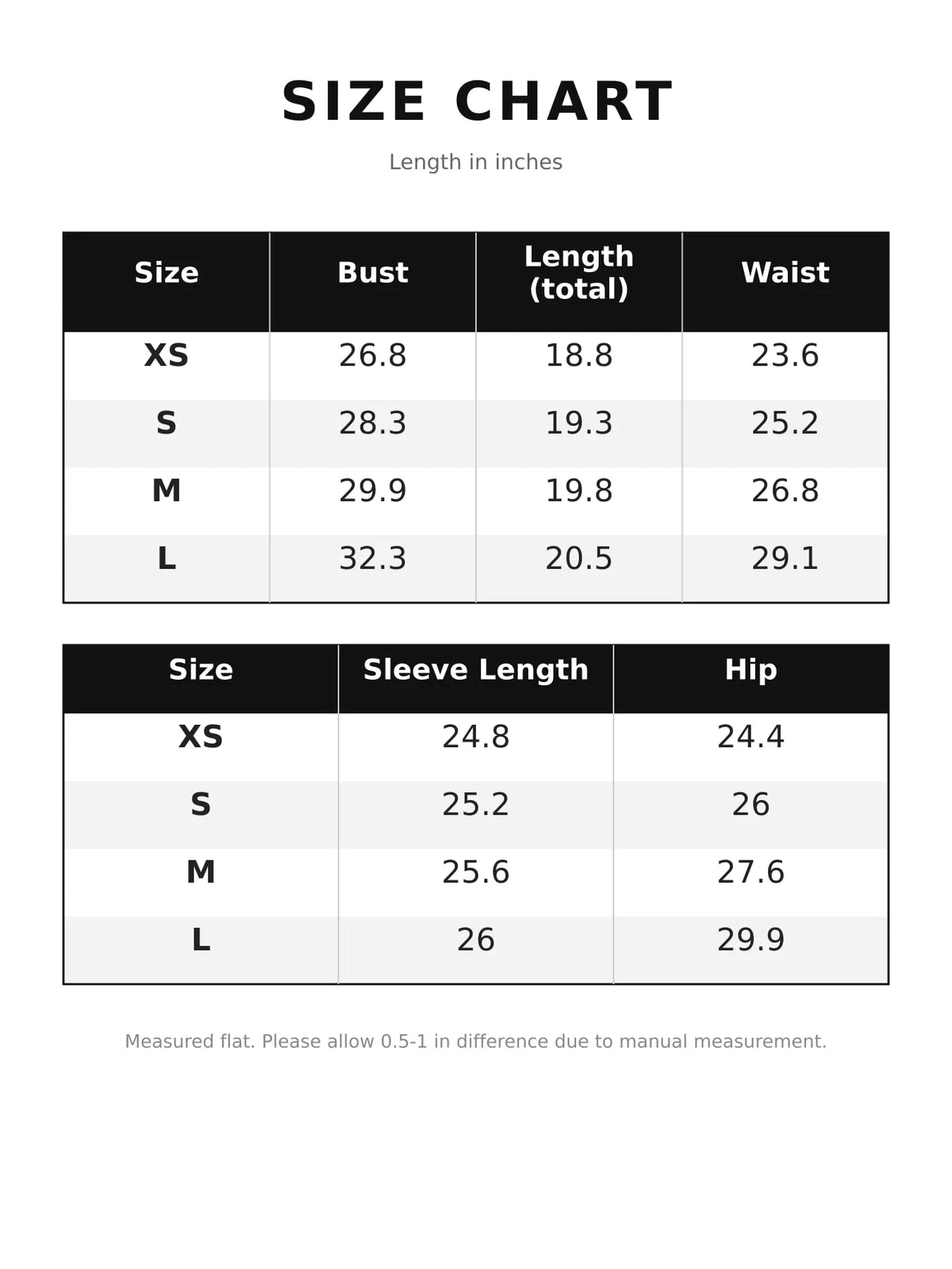 Lace Corset Sweetheart Neck Bodysuit — size and measurement chart