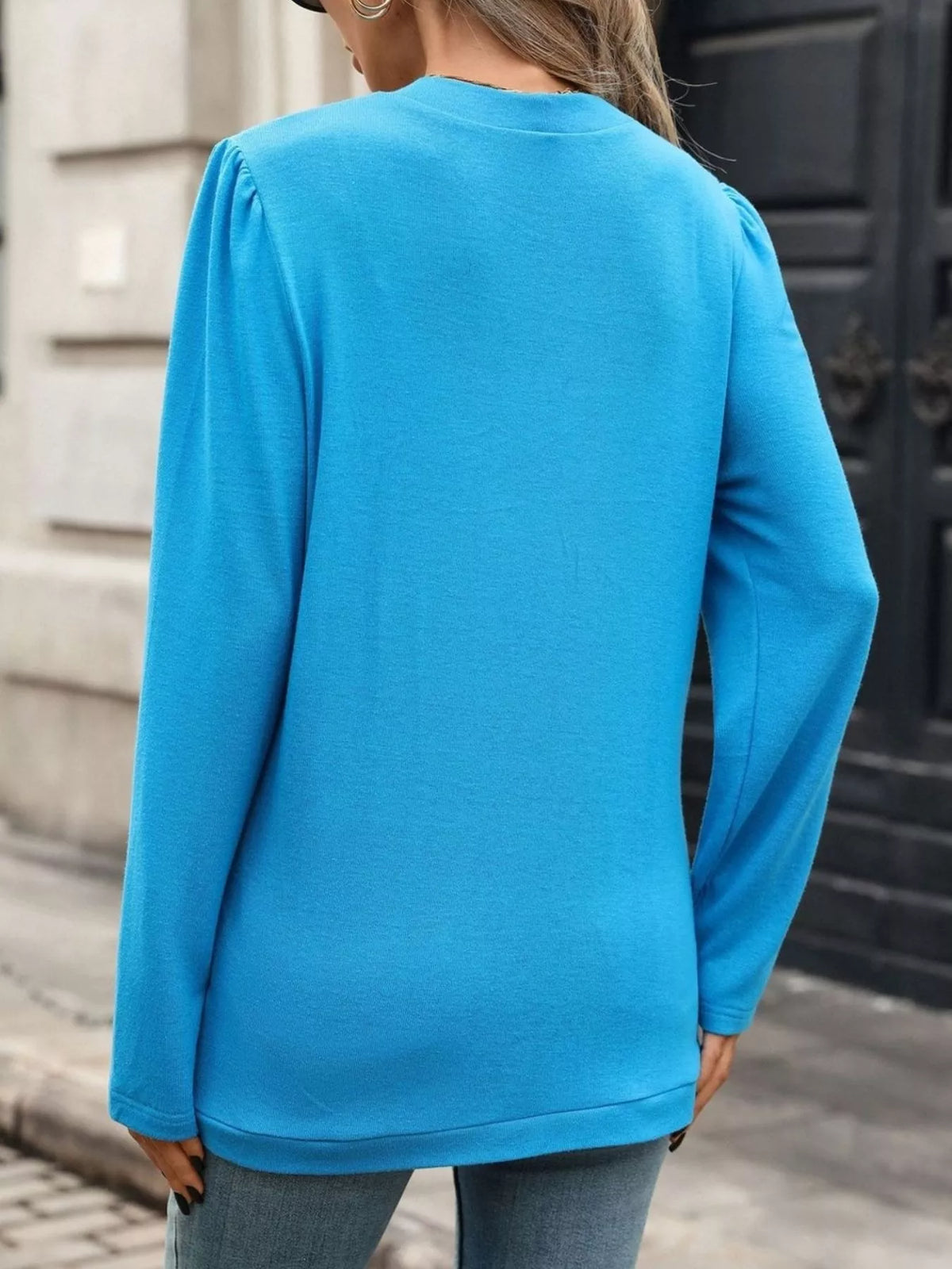 Trendsi Open Front Long Sleeve Cardigan -