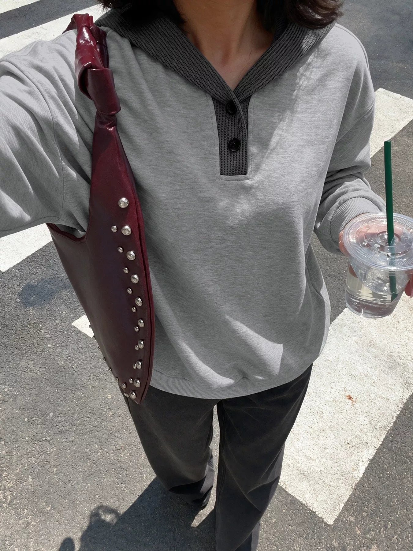 Trendsi Dropped Shoulder Long Sleeve Hoodie -