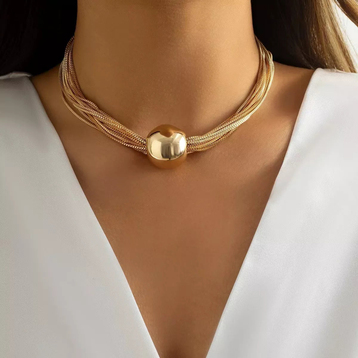 Trendsi Multi Layered Adjustable Necklace -