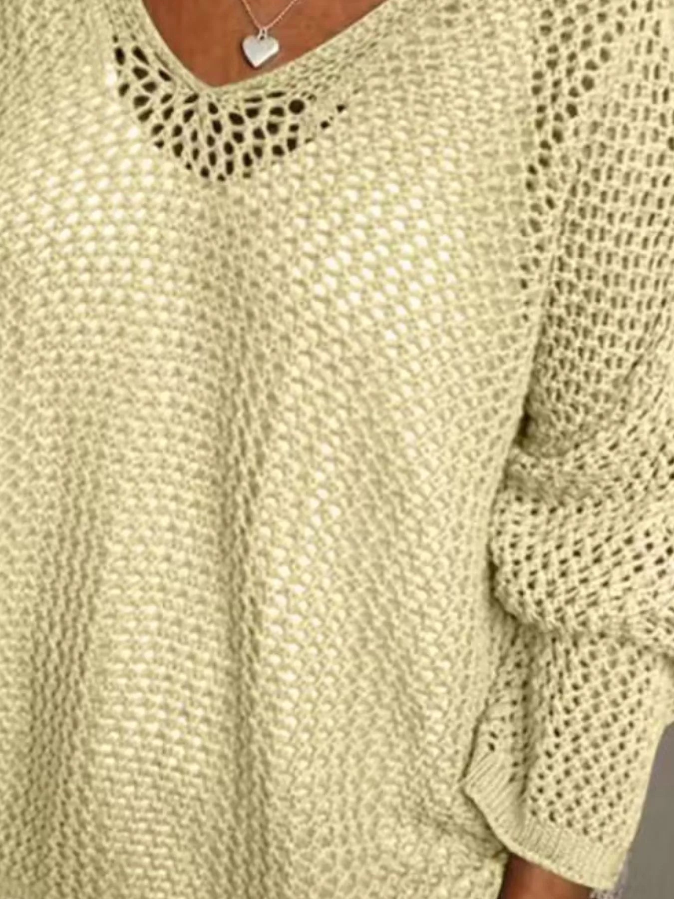 Trendsi Loose Knit Hooded Cover Up -