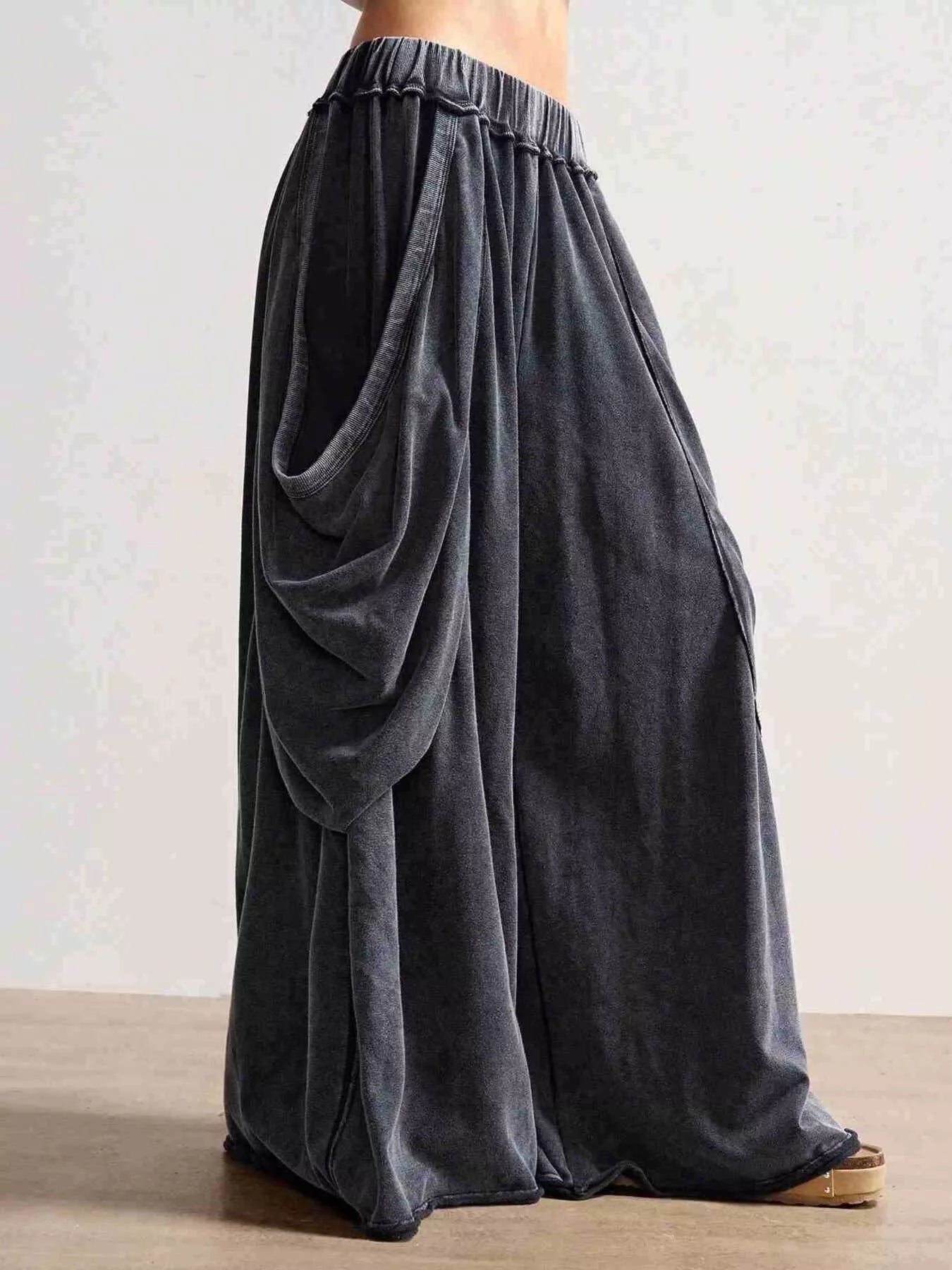 Trendsi Oversized Wide-Leg Harem Pants -