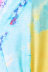 Trendsi Shiny Tie-Dye V-Neck Twisted Dress -