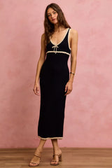 Trendsi SO ME Knit Sweater Maxi Sleeveless Bodycon Resort Dress - Dresses