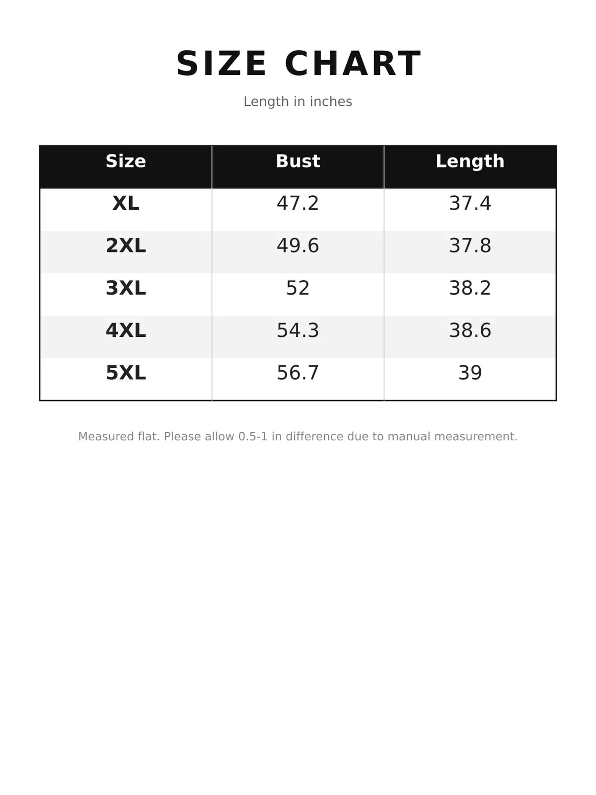 Swiss-dot blouse, size chart