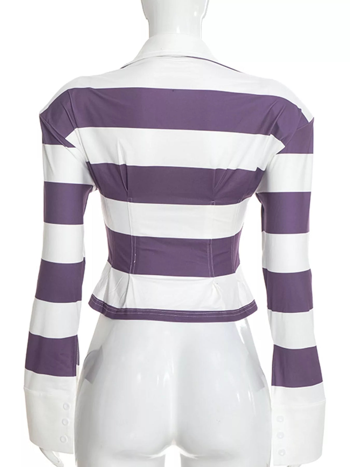 Collared long sleeve top, product view