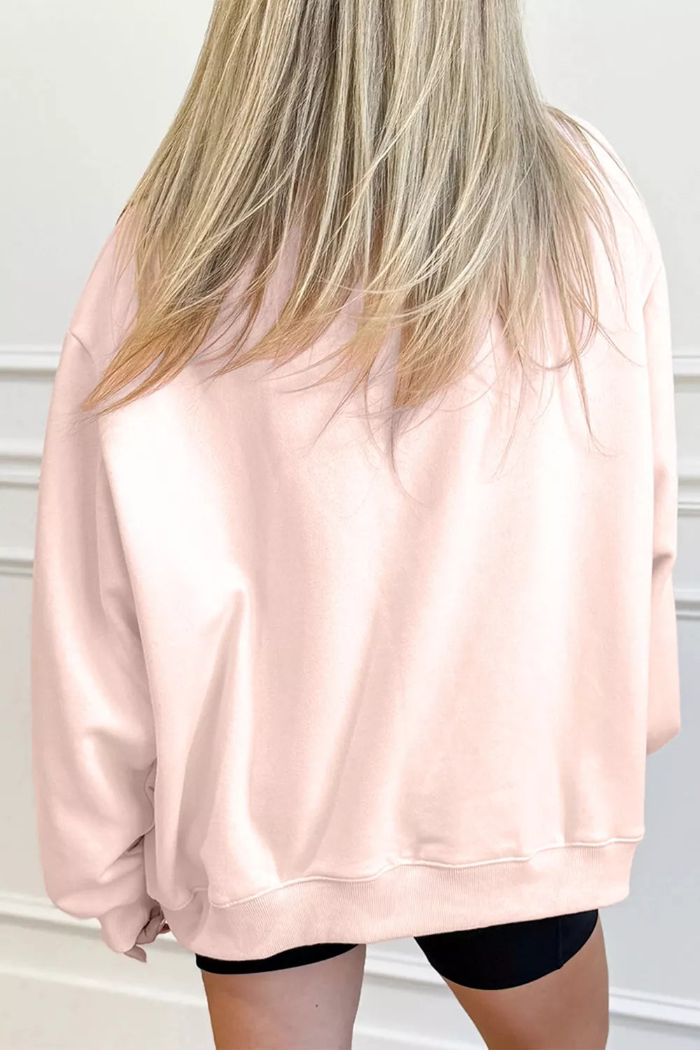 Western cowboy rodeo-print mock-neck sweatshirt
