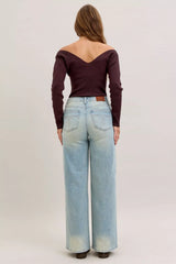 Trendsi Judy Blue High Waist Column Straight Jeans -