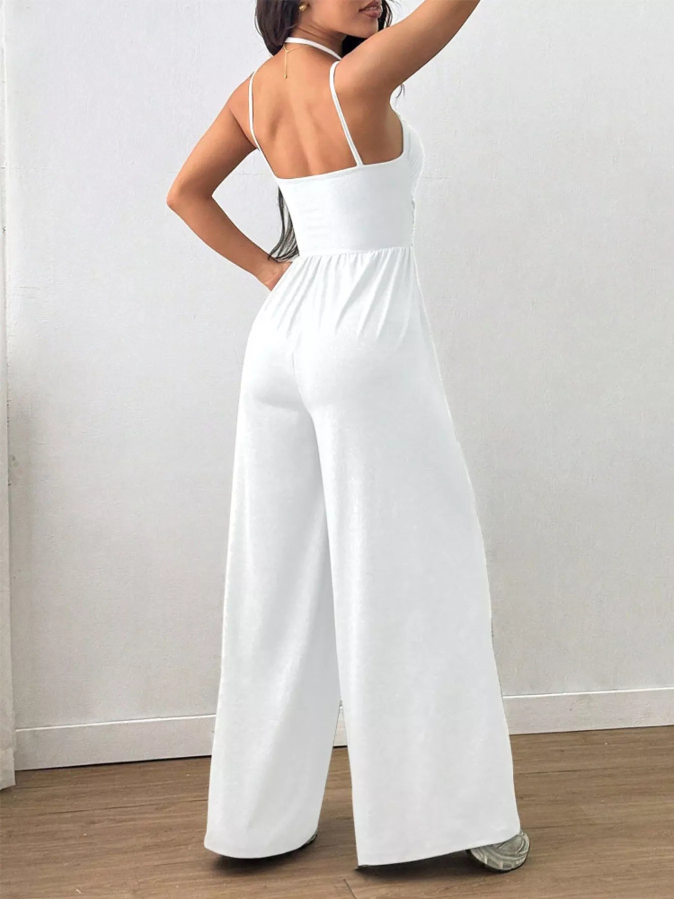 Trendsi Spaghetti Strap Wide-Leg Jumpsuit -