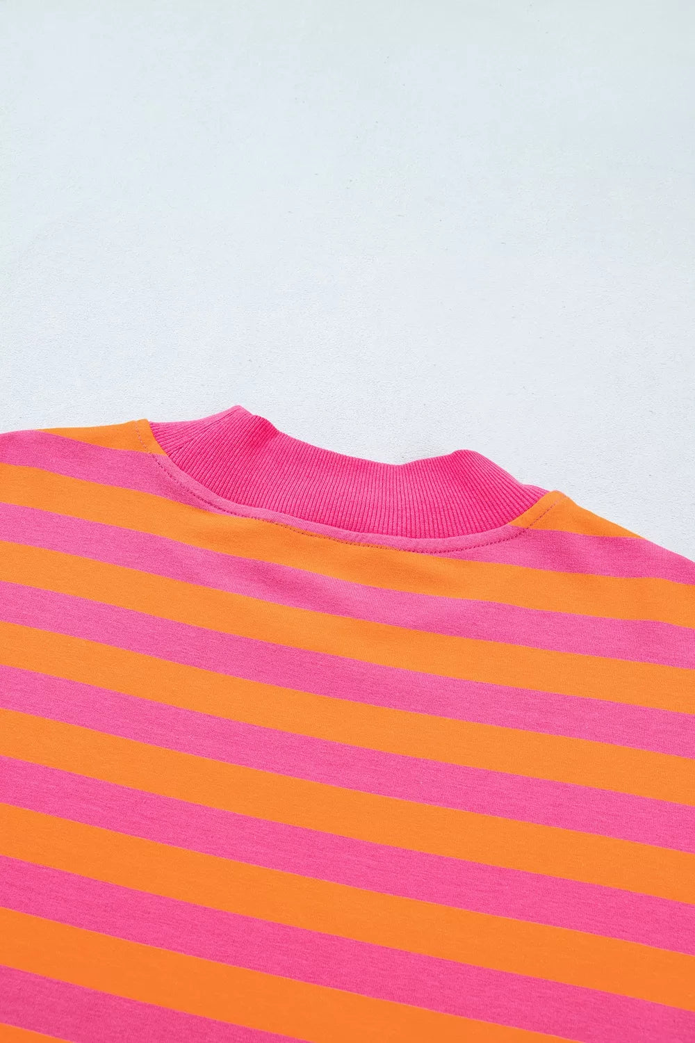 Women's striped colorblock mock-neck pullover and mini skort set