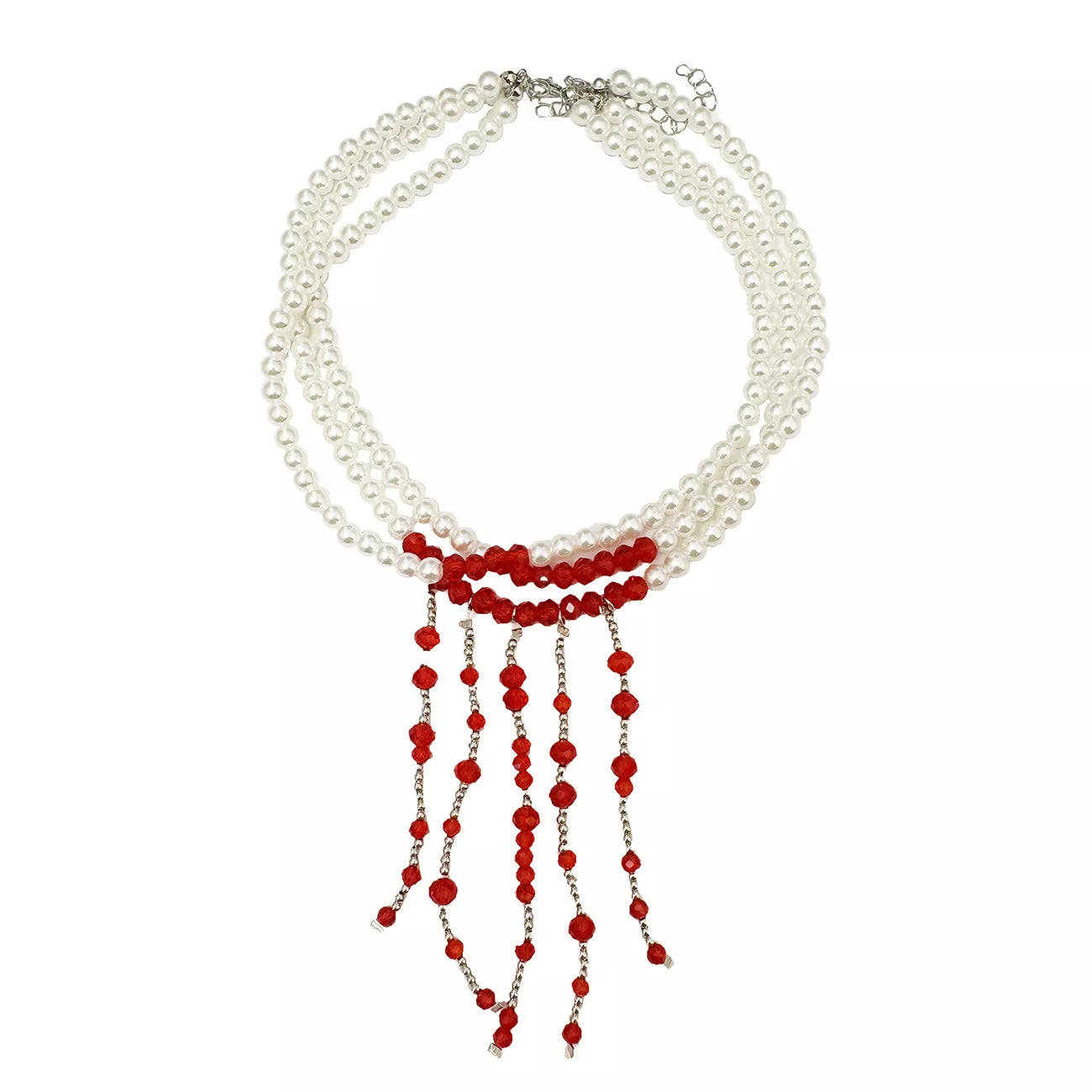 Trendsi Gothic Multi-Layered Beaded Necklace -