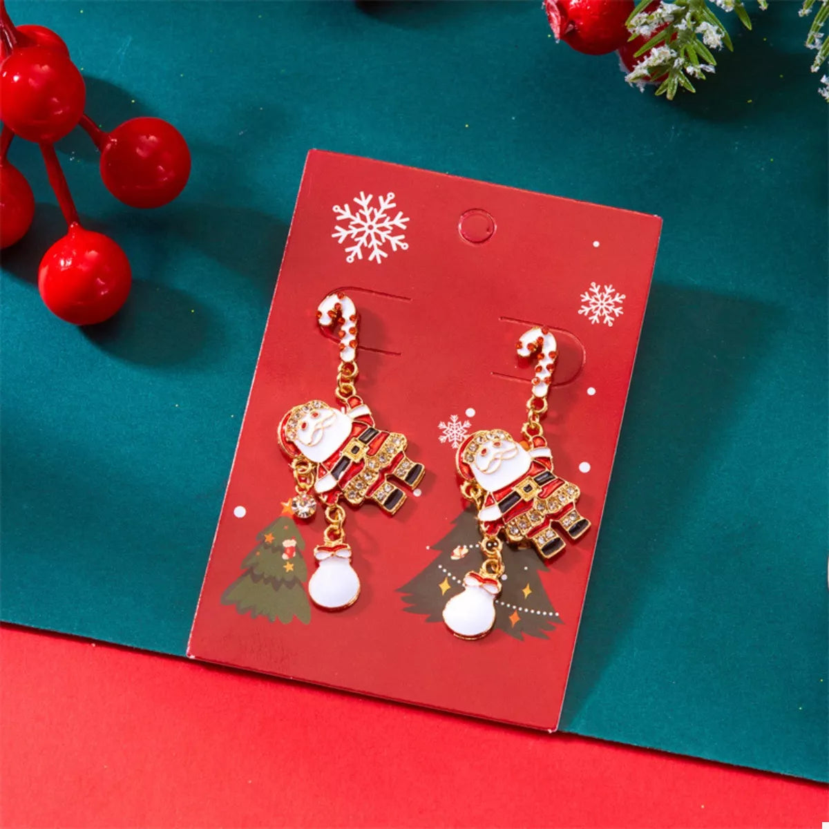 Trendsi Christmas Santa Drop Earrings -