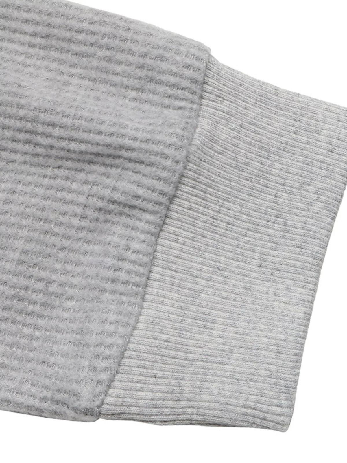 Trendsi Striped Collar Dropped Shoulder Sweatshirt -