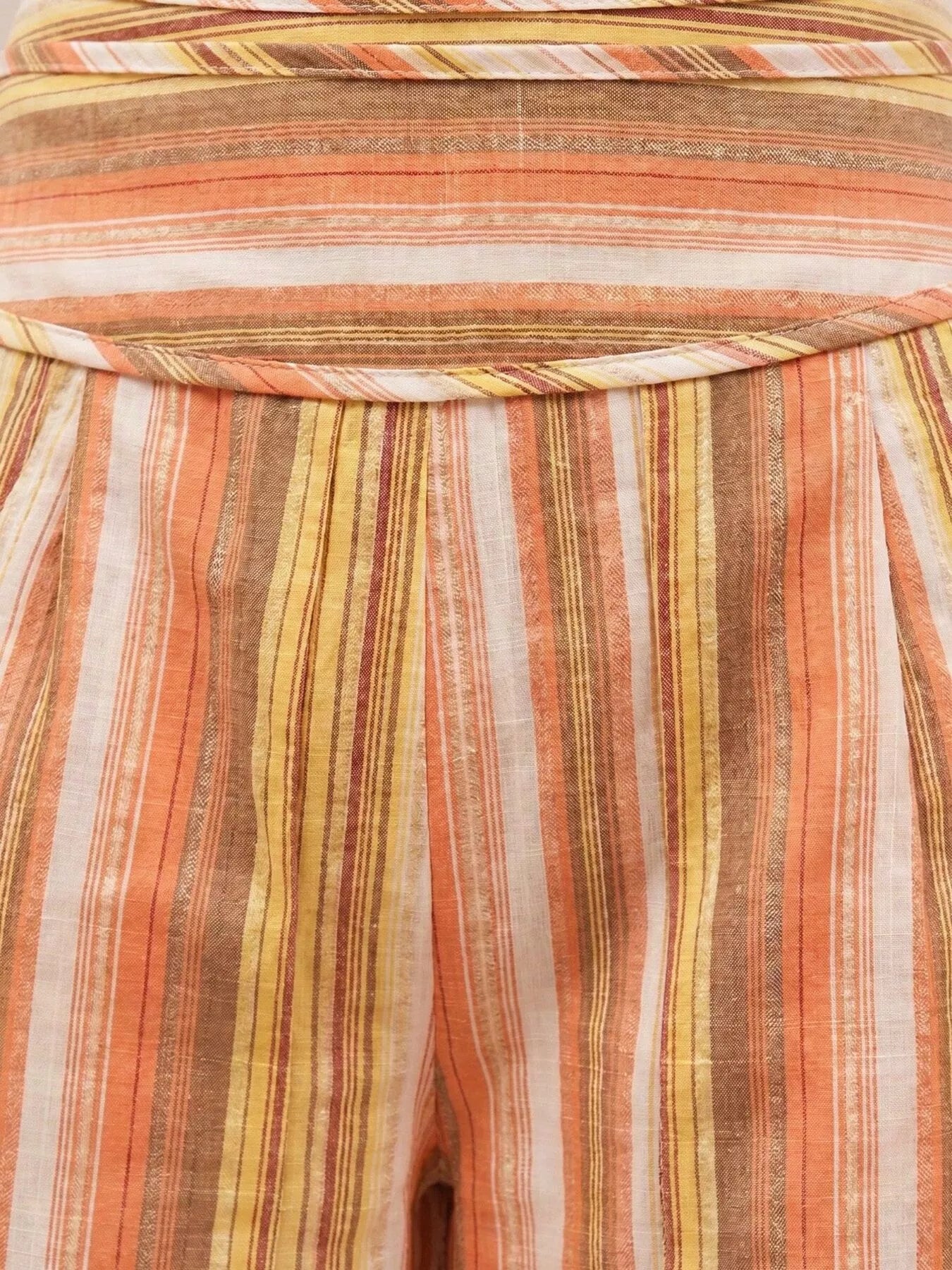 Trendsi Striped Wide-Leg Pants with Tie Waist -