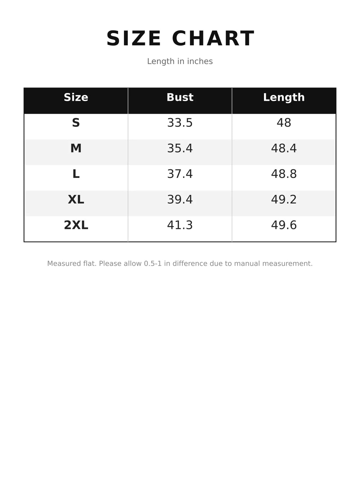 Tie-Knot Detail Geometric Print Wide-Leg Jumpsuit — size and measurement chart