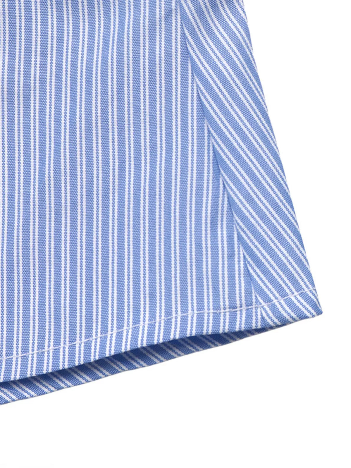 Trendsi Striped Slim-Fit Button-Down Shirt -