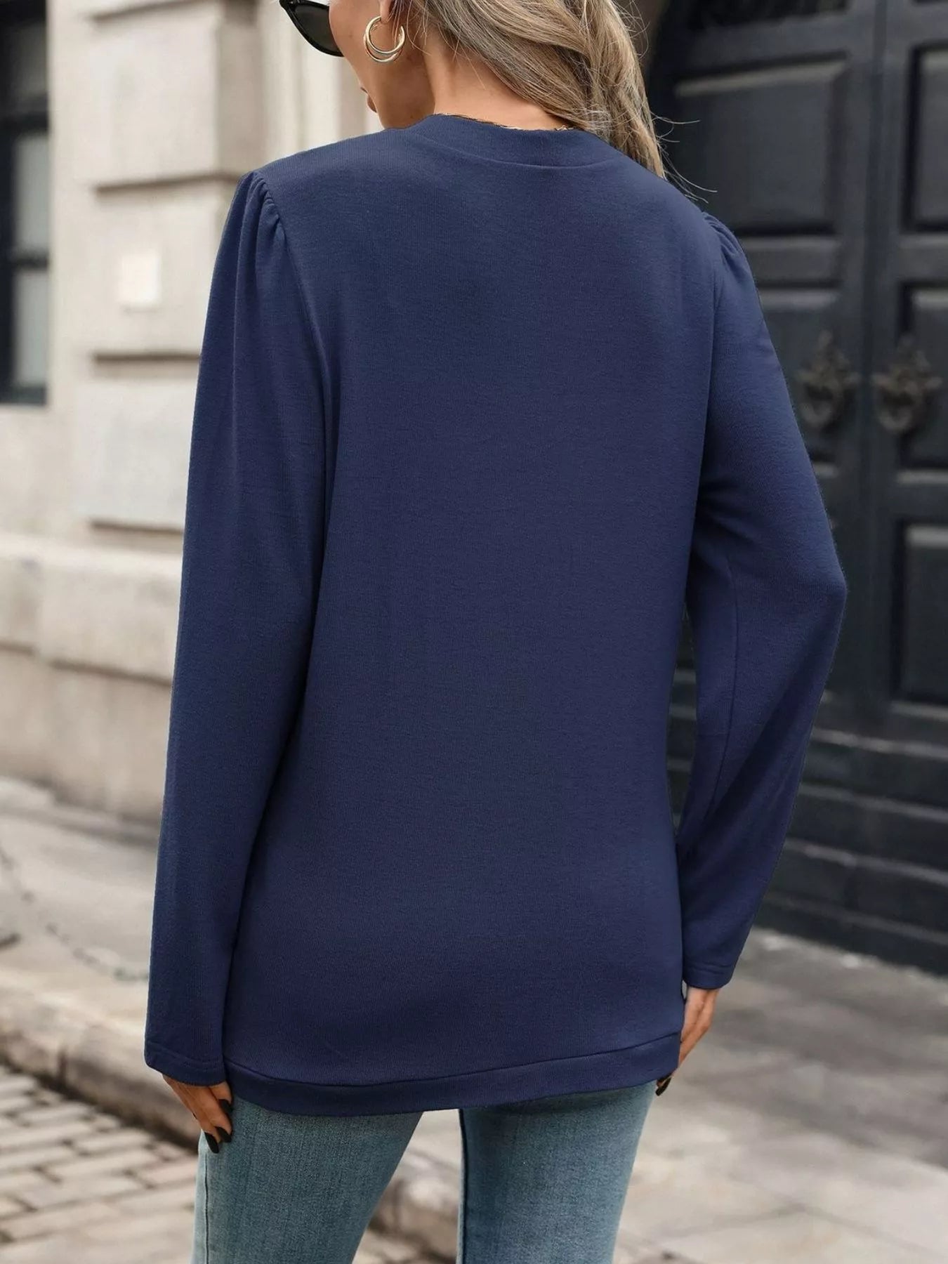 Trendsi Open Front Long Sleeve Cardigan -