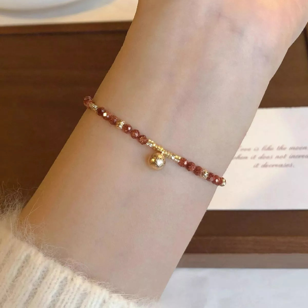 Trendsi Lightweight Beaded Charm Bracelet -